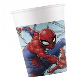 Spiderman bicchieri 8 pezzi