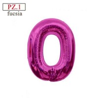 numero 0 fucsia palloncino cm.35