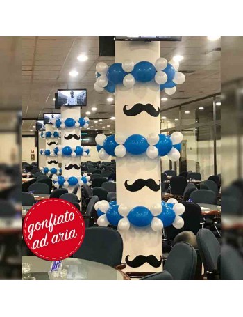 decoro per colonna con palloncini
