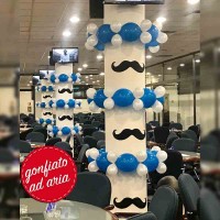 decoro per colonna con palloncini