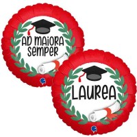 stesso palloncino con due lati laurea