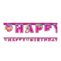 festone barbie happy birthday