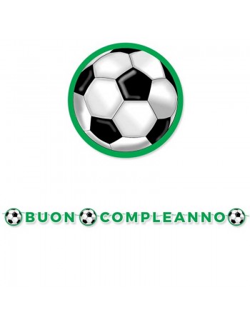 festone buon compleanno calcio