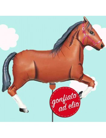 palloncino cavallo gonfiato ad elio