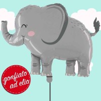 palloncino elefante grigio ad elio
