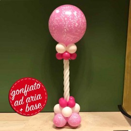 totem palloncino prima comunione rosa