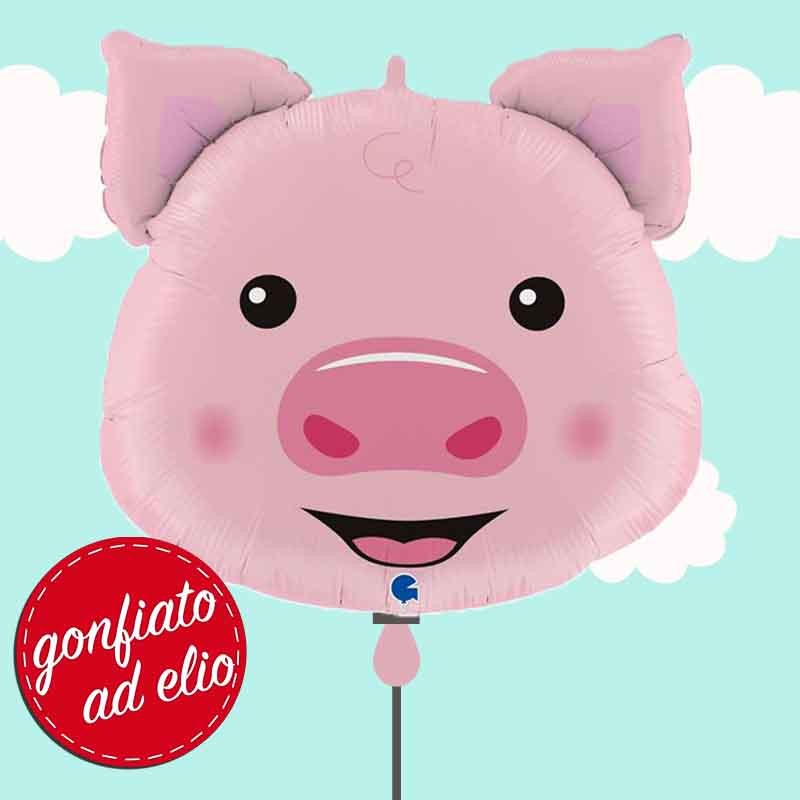 palloncino ad elio di un maialino