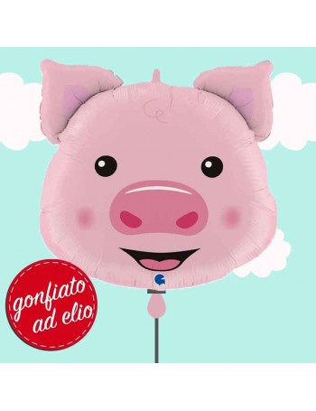 palloncino ad elio di un maialino