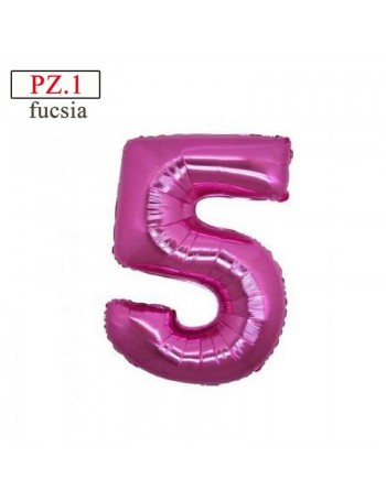 numero 5 fucsia misura media