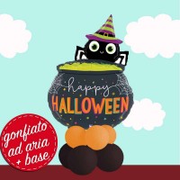 composizione calderone palloncino Halloween