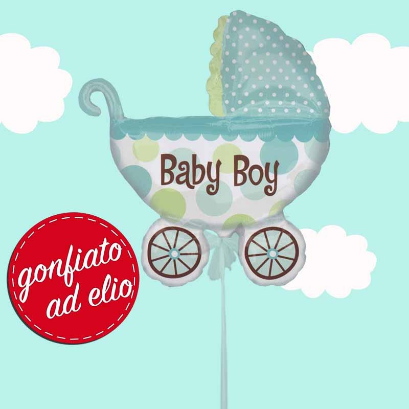 palloncino carrozzina baby boy ad elio