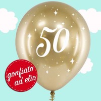 palloncino oro stampa 50 ad elio