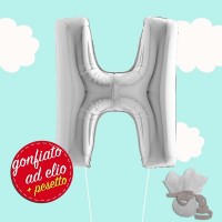 palloncino lettera H ad elio maxi