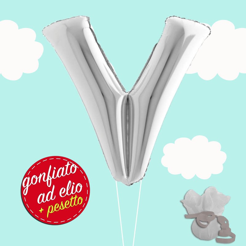 palloncino lettera V maxi ad elio