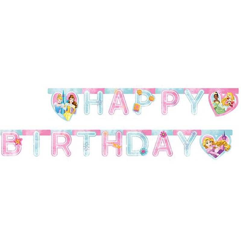 festone happy birthday principesse
