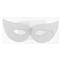 maschera carta argento glitter