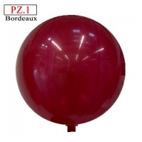 Pallone  cm. 81 bordeaux rotondo pastello