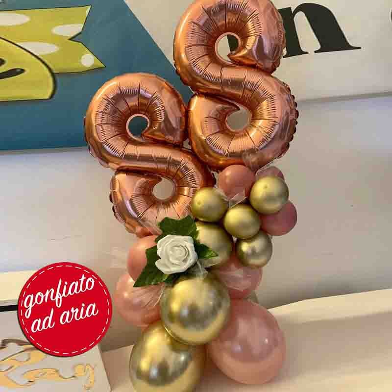 palloncini 88 anni per tavola