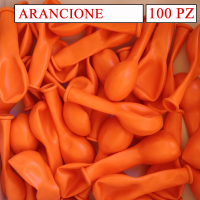 busta da 100 palloncini arancione pastello