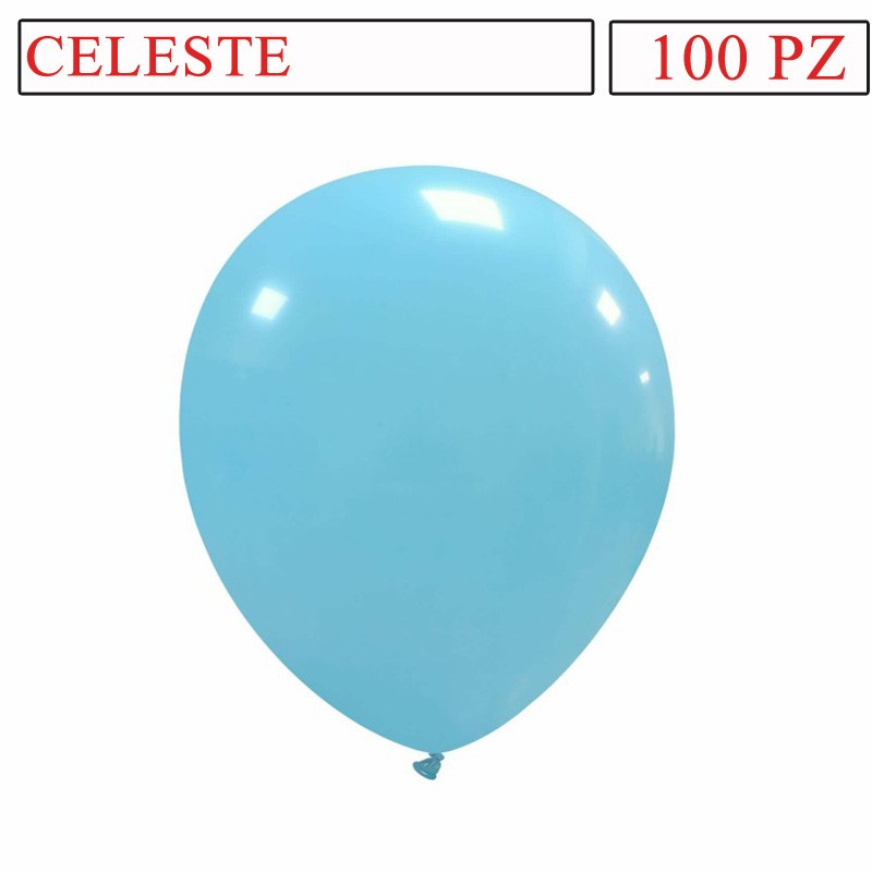 palloncini 5 pollici celeste pz100