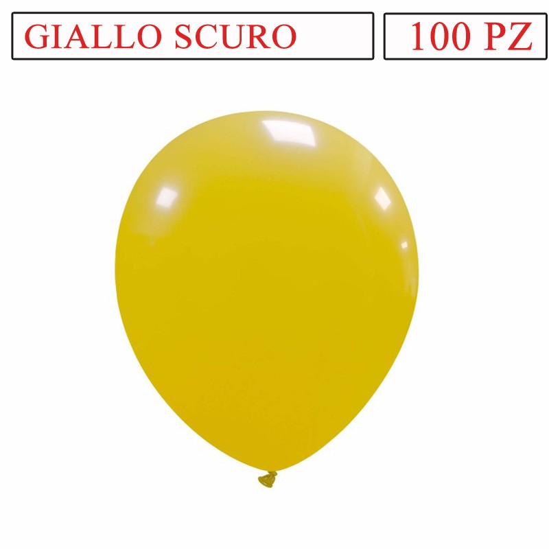 palloncini giallo scuro 5 pollici pz.100