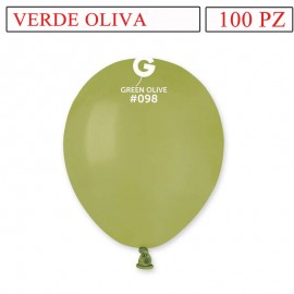 palloncini verde oliva 5 pollici