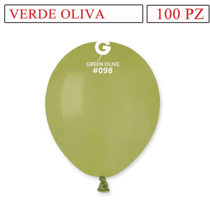 palloncini verde oliva 5 pollici