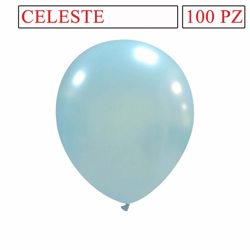 palloncini 5 pollici celeste metal
