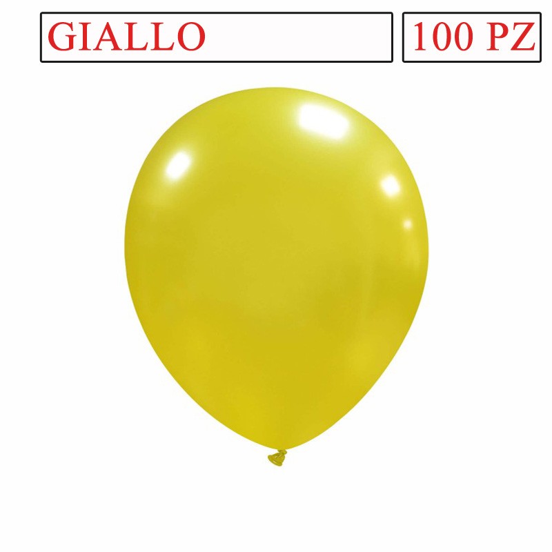 palloncini 5 pollici giallo metal