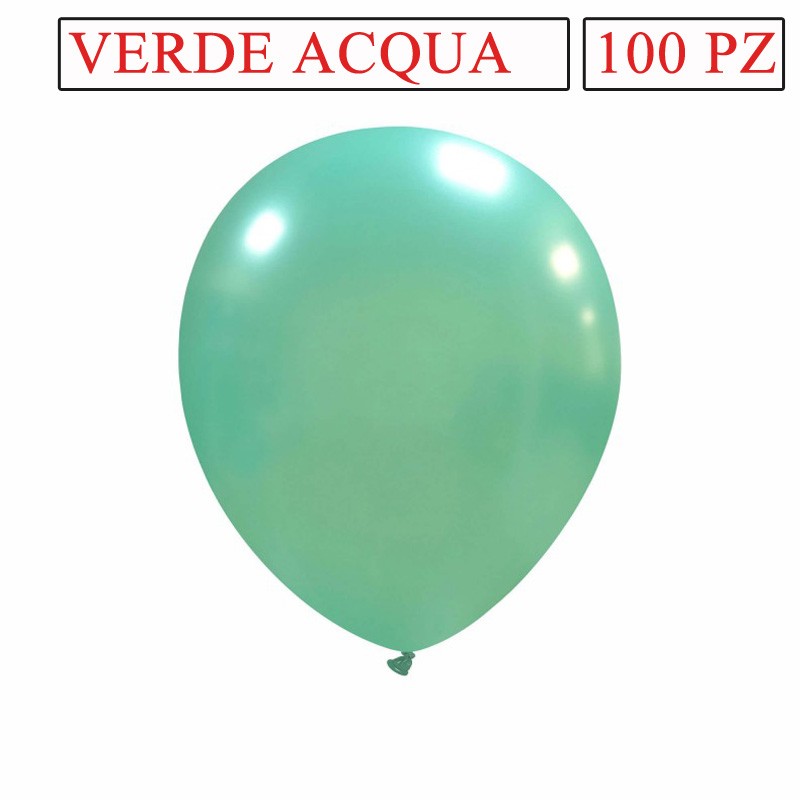 palloncini 5 pollici verde acqua metal