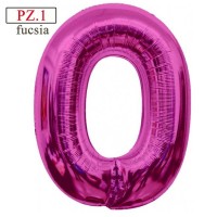 palloncino numerone 0 maxi fucsia