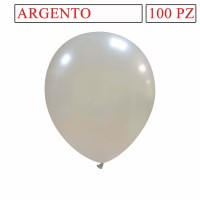 palloncini 5 pollici argento metal