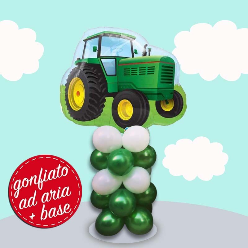 composizione palloncino trattore