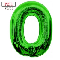 palloncino numerone 0 maxi verde