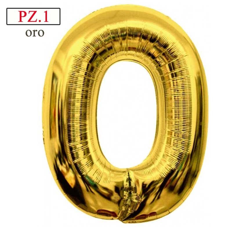 palloncino numerone 0 maxi oro