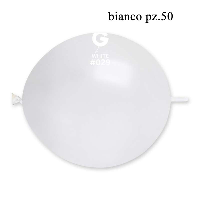 palloncini link metallizzati bianco