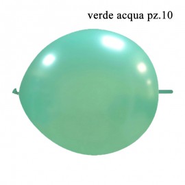 palloncino link metallizzato verde acqua