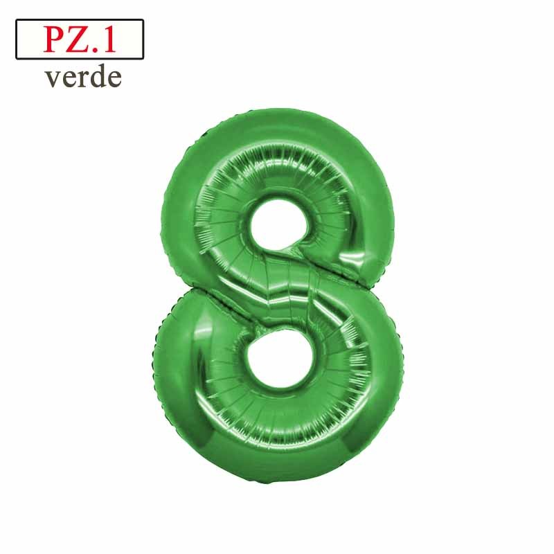 palloncino numero 8 verde misura media palloncino numero 8 verde misura media