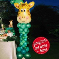 composizione alta palloncini giraffa