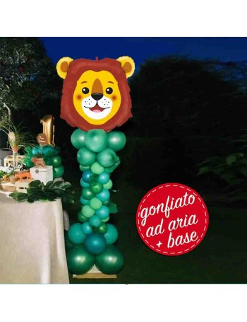 totem palloncini leone