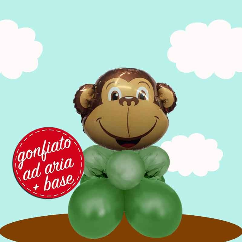 centrotavola scimmietta palloncino