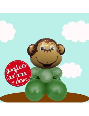 centrotavola scimmietta palloncino