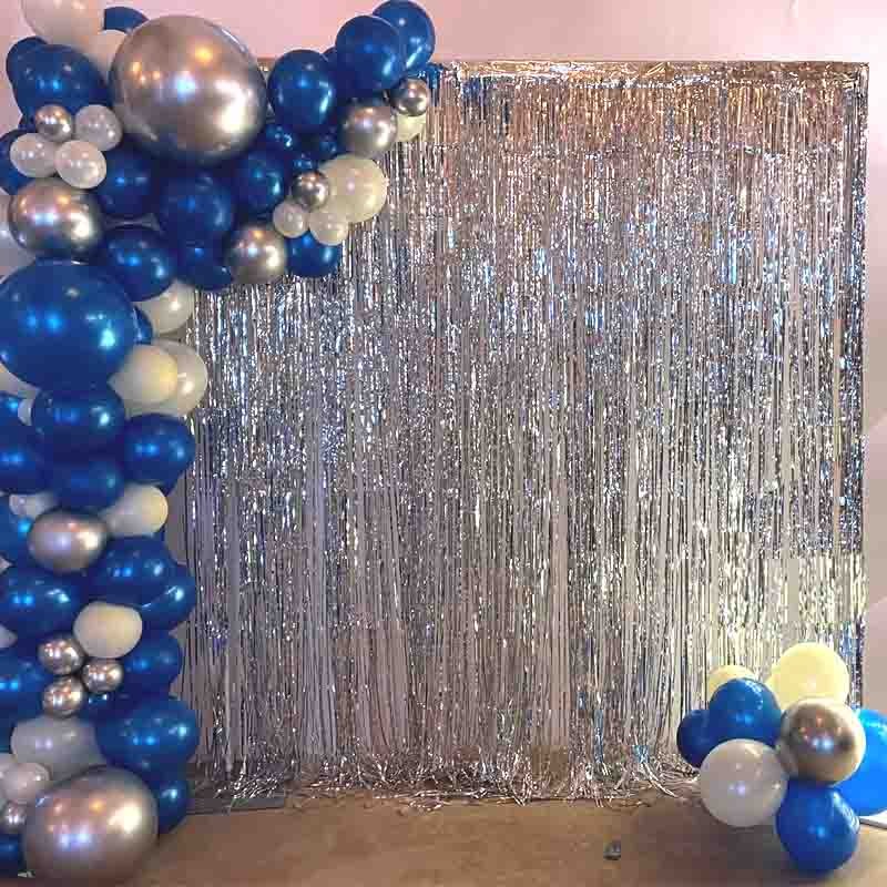 arco con frange argento