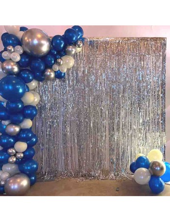 arco con frange argento