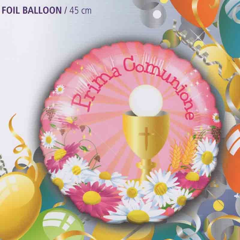 palloncino comunione calice e margherite