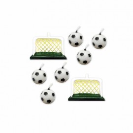 candeline pallone e reti da calcio