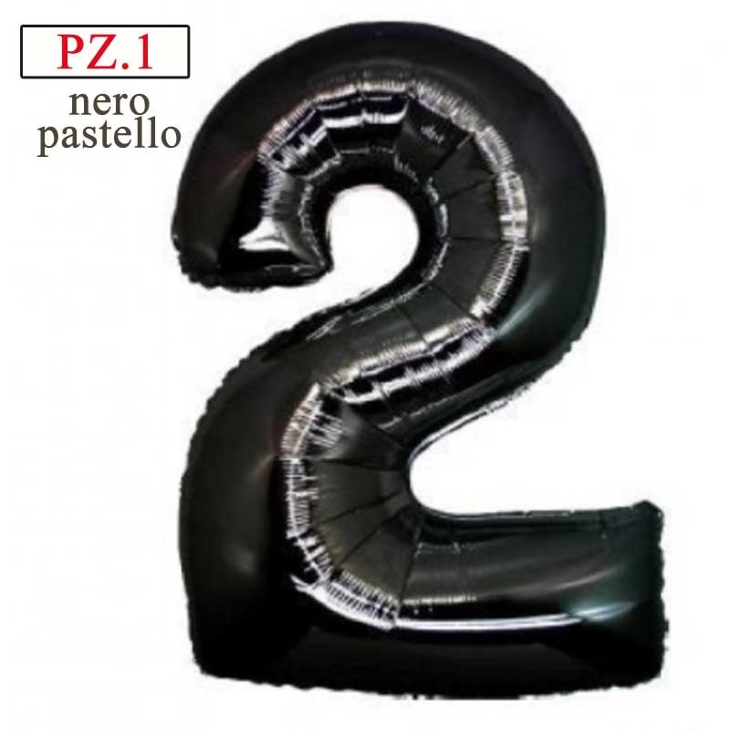 palloncino numero 2 nero cm.100