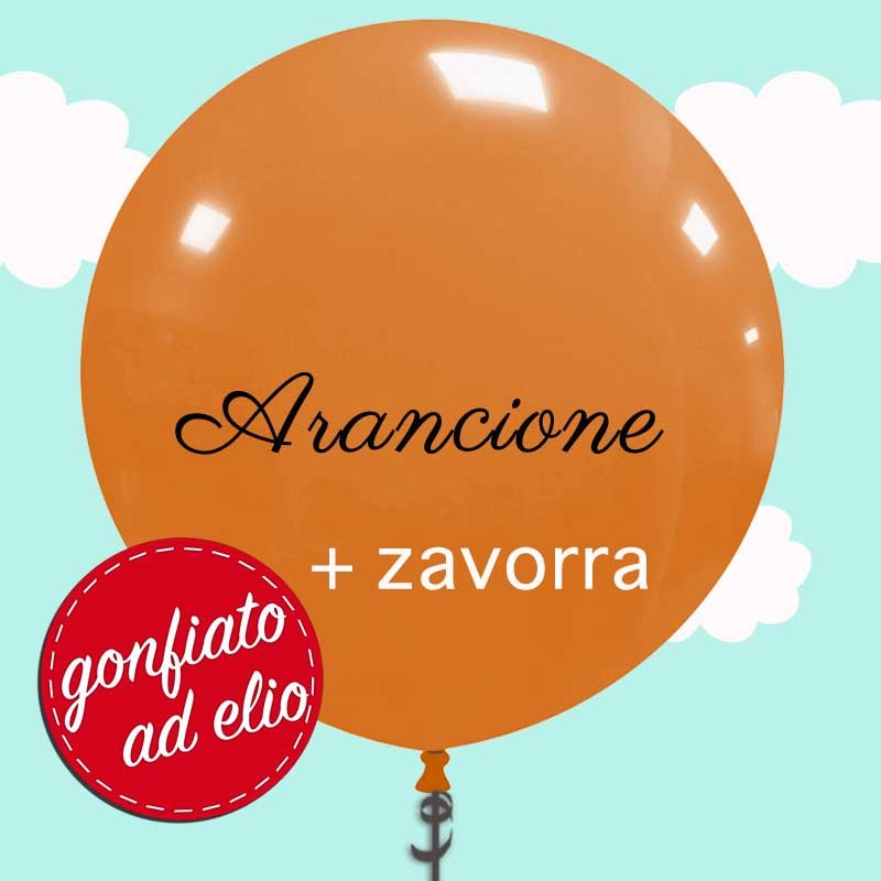 pallone cm.100 arancione ad elio
