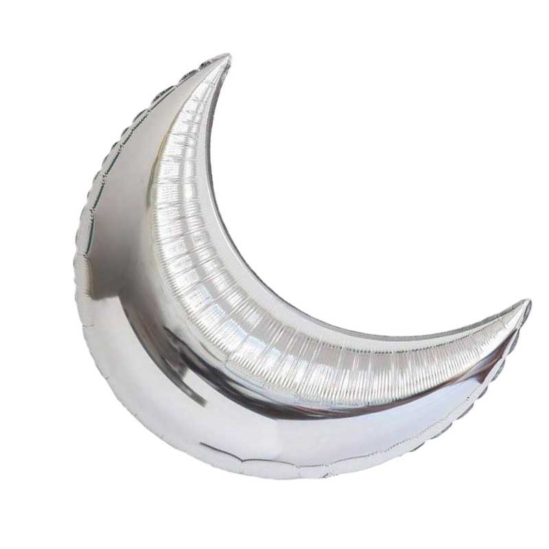 palloncino luna argento maxi