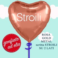 Palloncino Stroili Cuore Rosa G 18" Ad Elio